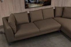 Casa Padrino Luxus Ecksofa Braun / Schwarz 313 x 178 x H. 73 cm - Wohnzimmer Sofa - Wohnzimmer Möbel - Luxus Möbel - Luxus Wohnzimmer Einrichtung