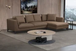 Casa Padrino Luxus Ecksofa Braun / Schwarz 313 x 178 x H. 73 cm - Wohnzimmer Sofa - Wohnzimmer Möbel - Luxus Möbel - Luxus Wohnzimmer Einrichtung