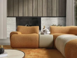 Casa Padrino Luxus Ecksofa Braun / Creme / Grau 340 x 232 x H. 72 cm - Modulares 6 Teiliges Wohnzimmer Sofa - Hotel Sofa - Wohnzimmer Möbel - Hotel Möbel - Luxus Möbel