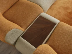 Casa Padrino Luxus Ecksofa Braun / Creme / Grau 340 x 232 x H. 72 cm - Modulares 6 Teiliges Wohnzimmer Sofa - Hotel Sofa - Wohnzimmer Möbel - Hotel Möbel - Luxus Möbel