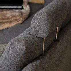 Casa Padrino Luxus Ecksofa Grau / Silber 310 x 180 x H. 70 cm - Wohnzimmer Sofa - Wohnzimmer Möbel - Luxus Möbel - Luxus Einrichtung