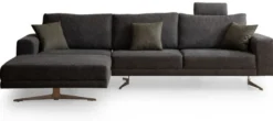 Casa Padrino Luxus Ecksofa Grau / Silber 310 x 180 x H. 70 cm - Wohnzimmer Sofa - Wohnzimmer Möbel - Luxus Möbel - Luxus Einrichtung