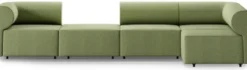 Casa Padrino Luxus Ecksofa Grün 360 x 180 cm - Modulares Wohnzimmer Sofa - Luxus Wohnzimmer Möbel