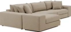 Casa Padrino Luxus Ecksofa mit Kissen Grau / Schwarz 380 x 200 x H. 90 cm - Wohnzimmer Sofa - Hotel Sofa - Wohnzimmer Möbel - Hotel Möbel - Luxus Möbel - Luxus Qualität