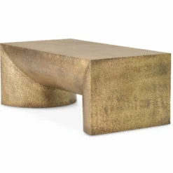 Casa Padrino Luxus Edelstahl Couchtisch Vintage Messing 120 cm - Wohnzimmer Möbel
