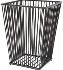Casa Padrino Luxus Edelstahl Wäschekorb Bronze 30 x 30 x H. 40,5 cm - Luxus Kollektion