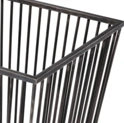 Casa Padrino Luxus Edelstahl Wäschekorb Bronze 30 x 30 x H. 40,5 cm - Luxus Kollektion