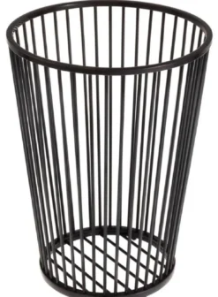 Casa Padrino Luxus Edelstahl Wäschekorb Bronze Ø 30 x H. 40,5 cm - Luxus Badezimmer Accessoires