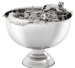 Casa Padrino Luxus Edelstahl Champagnerkühler mit Silber 43,5 x 39 x H. 33,5 cm - Hotel & Restaurant Accessoires