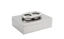Casa Padrino Luxus Edelstahl Beauté Box Silber 28 x 21 x H. 12 cm - Hotel Kollektion