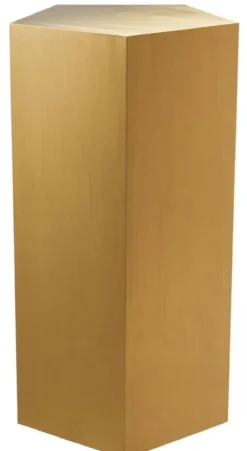 Casa Padrino Luxus Edelstahl Säule Kupferfarben 42 x 40 x H. 80 cm - Luxus Wohnzimmer Möbel