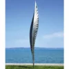 Casa Padrino Luxus Edelstahl Garten Deko Skulptur Silber H. 400 cm