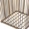 Casa Padrino Luxus Edelstahl Wäschekorb Vintage Messingfarben 30 x 30 x H. 40,5 cm - Luxus Kollektion