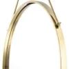 Casa Padrino Luxus Edelstahl Wandspiegel Gold Ø 65 x 3 x H. 97 cm - Garderoben Spiegel - Wohnzimmer Spiegel - Schlafzimmer Spiegel - Luxus Qualität