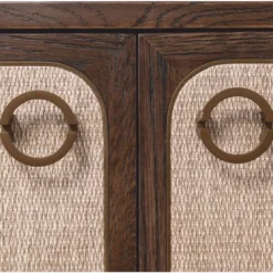 Casa Padrino Luxus Eichenholz Sideboard mit 4 Türen Braun 180 cm - Luxus Möbel