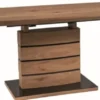 Casa Padrino Luxus Eichenholz Esstisch Braun / Schwarz 140-180 x 80 x H. 76 cm - Ausziehbarer Esszimmertisch - Esszimmer Möbel