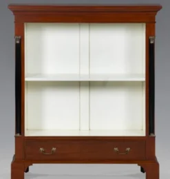 Casa Padrino Luxus Empire Bücherschrank aus Mahagoni Massivholz - 110 x 95 x 29 cm