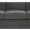 Casa Padrino Luxus 3er Sofa Anthrazitgrau 231 x 86 x H. 73,5 cm - Luxus Wohnzimmer Sofa