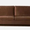 Casa Padrino Luxus 3er Sofa Braun 211 x 88 x H. 67 cm - Wohnzimmer Sofa - Hotel Sofa - Wohnzimmer Möbel - Hotel Möbel - Luxus Möbel - Luxus Einrichtung