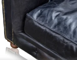 Casa Padrino Luxus 6er Sofa Schwarz 410 x 120 x H. 77 cm - Chesterfield Möbel
