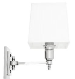 Casa Padrino Luxus 1er Wandleuchte Nickel - Luxus Qualität