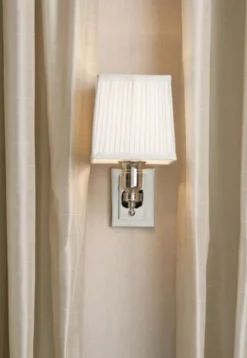 Casa Padrino Luxus 1er Wandleuchte Nickel - Luxus Qualität