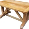 Casa Padrino Luxus Esstisch aus massivem Eichenholz 150 x 90 x 76 cm - Schwere Ausführung