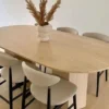Casa Padrino Luxus Esstisch Beige 230 x 100 x H. 74 cm - Ovaler Travertin Naturstein Esszimmertisch - Esszimmer Möbel - Travertin Möbel - Luxus Möbel - Luxus Einrichtung