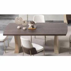 Casa Padrino Luxus Esstisch Braun / Beige 208 cm - Hotel & Esszimmer Möbel