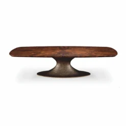 Casa Padrino Luxus Esstisch Braun / Antik Gelbgold 300 cm - Esszimmmer Möbel