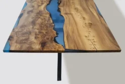 Casa Padrino Luxus Esstisch Braun / Blau / Schwarz 250 cm