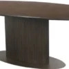 Casa Padrino Luxus Esstisch Dunkelbraun 235 x 110 x H. 75 cm - Ovaler Küchentisch - Esszimmer Möbel - Küchen Möbel - Luxus Möbel - Luxus Einrichtung - Esszimmer Einrichtung - Möbel Luxus
