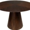 Casa Padrino Luxus Esstisch Dunkelbraun Ø 120 x H. 76 cm - Runder Massivholz Küchentisch - Esszimmer Möbel - Küchen Möbel - Luxus Möbel - Luxus Einrichtung