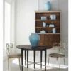 Casa Padrino Luxus Esstisch Dunkelbraun / Schwarz 122-182 cm - Ausziehbar