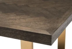 Casa Padrino Luxus Esstisch Dunkelbraun / Messing 300 x 115 x H. 75 cm - Luxus Esszimmertisch