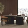 Casa Padrino Luxus Esstisch Dunkelbraun 220 cm - Hotel & Esszimmer Möbel