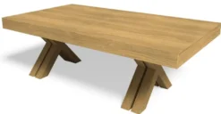 Casa Padrino Luxus Esstisch Naturfarben 200-604 x 110 x H. 77 cm - Ausziehbarer Massivholz Konferenztisch - Esszimmer Möbel - Büro Möbel - Massivholz Möbel - Luxus Möbel