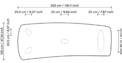 Casa Padrino Luxus Esstisch Naturfarben 300 x 120 x H. 76,5 cm - Massivholz Küchentisch mit leicht gebogener Tischplatte - Esszimmer Möbel - Küchen Möbel - Luxus Möbel - Luxus Einrichtung