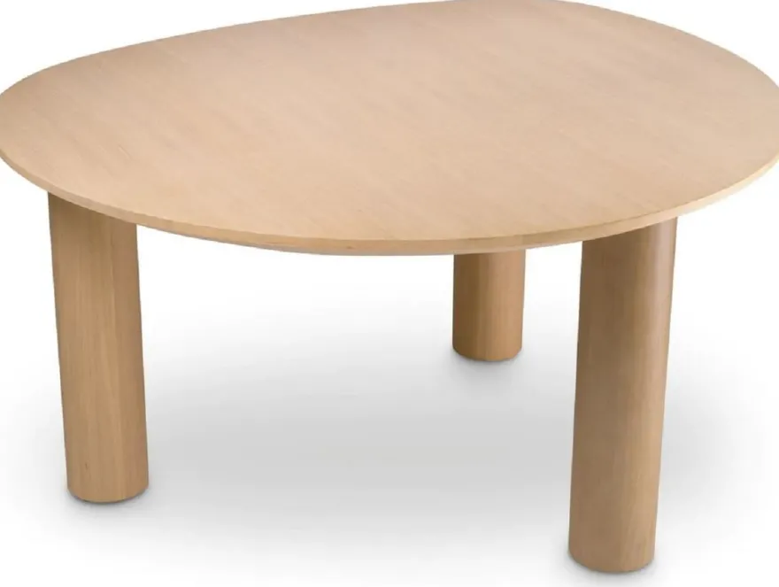 Casa Padrino Luxus Esstisch Naturfarben 149 x 128,5 x H. 77 cm - Massivholz Küchentisch - Esszimmer Möbel - Küchen Möbel - Luxus Möbel - Luxus Einrichtung