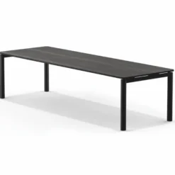 Casa Padrino Luxus Esstisch Schwarz 300 cm - Luxus Esszimmer Möbel
