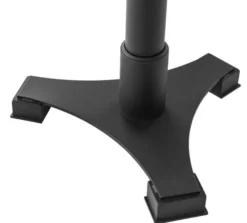 Casa Padrino Luxus Esstisch Schwarz / Messing Ø 60 x H. 75,5 cm - Luxus Esszimmermöbel