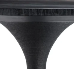 Casa Padrino Luxus Esstisch Schwarz Ø 140 x H. 76 cm - Runder Küchentisch - Luxus Esszimmer Möbel