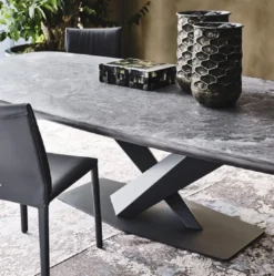 Casa Padrino Luxus Esstisch Schwarz 300 x 128 x H. 73 cm - Esszimmertisch mit hochwertiger Keramik Tischplatte - Moderne Esszimmer Möbel - Luxus Qualität - Made in Italy