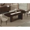 Casa Padrino Luxus Esszimmer Set - 1 Esstisch und 6 Esszimmer Stühle - Luxus Möbel