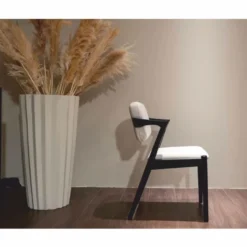 Casa Padrino Luxus Esszimmer Set Schwarz / Weiß - 1 Esstisch und 6 Esszimmer Stühle mit Armlehnen