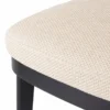 Casa Padrino Luxus Esszimmer Stuhl Naturfarben / Schwarz H. 79 cm - Esszimmer Möbel