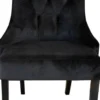 Casa Padrino Luxus Esszimmer Stuhl Schwarz / Schwarz ohne Armlehnen - Neoclassic