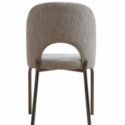 Casa Padrino Luxus Esszimmer Stuhl Grau / Schwarz H. 87 cm - Esszimmer Möbel