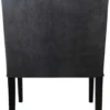 Casa Padrino Luxus Esszimmer Stuhl Grau / Schwarz mit Armlehnen - Hotel Restaurant Möbel Gastronomie