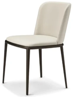 Casa Padrino Luxus Esszimmerstuhl 8er Set Cremefarben / Schwarz - Luxus Esszimmer & Restaurant Möbel - Luxus Qualität - Made in Italy